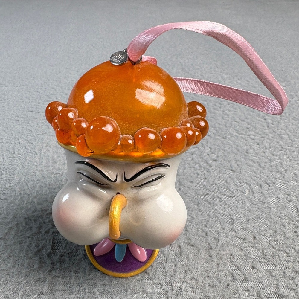 Disney Store 2019 Sketchbook Chip Blowing Bubbles Ornament Beauty and the Beast
